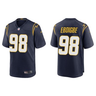 Chargers Justin Eboigbe Navy Alternate Game Jersey