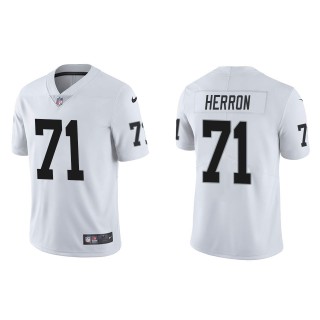 Men's Las Vegas Raiders Justin Herron White Vapor Limited Jersey