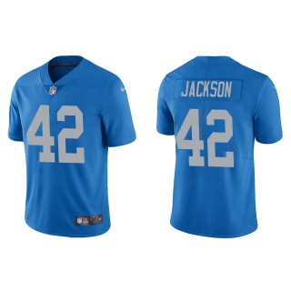 Men's Detroit Lions Justin Jackson Blue Vapor Limited Jersey