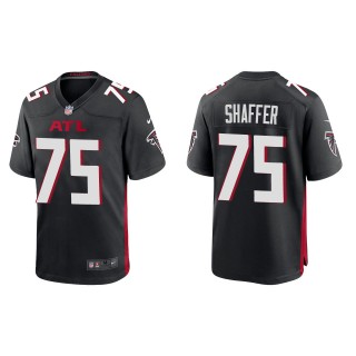 Men's Falcons Justin Shaffer Black 2022 NFL Draft Game Jersey