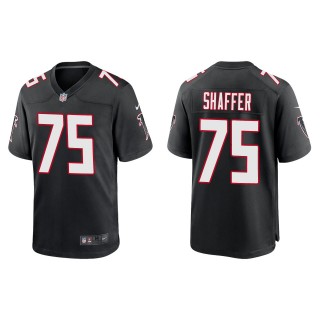 Men's Falcons Justin Shaffer Black 2022 NFL Draft Throwback Game Jersey
