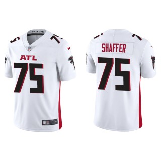 Men's Falcons Justin Shaffer White 2022 NFL Draft Vapor Limited Jersey