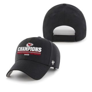 Men's Kansas City Chiefs '47 Black 2022 AFC Champions MVP Adjustable Hat