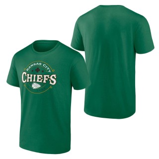 Men's Kansas City Chiefs Fanatics Branded Kelly Green Lucky Team T-Shirt