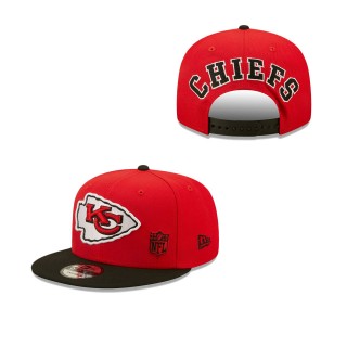 Men's Kansas City Chiefs Red Black Flawless 9FIFTY Snapback Hat