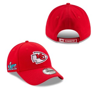 Men's Kansas City Chiefs Red Super Bowl LVII Side Patch 9FORTY Adjustable Hat