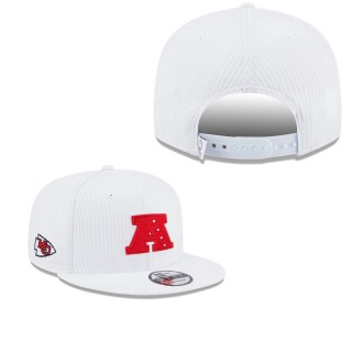 Men's Kansas City Chiefs White Pro Bowl 9FIFTY Snapback Hat