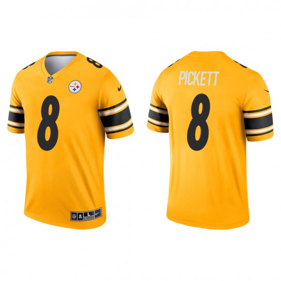 Men's Steelers Kenny Pickett Gold 2022 NFL Draft Inverted Legend Jersey