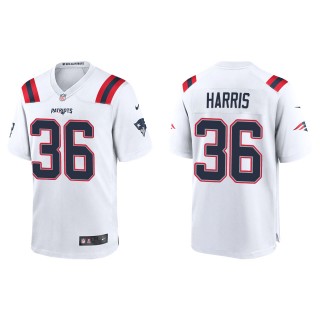 Men's New England Patriots Kevin Harris White Game Jersey