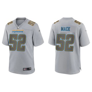 Men's Khalil Mack Los Angeles Chargers Gray Atmosphere Fashion Game Jersey