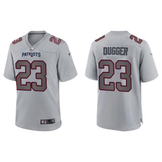 Men's Kyle Dugger New England Patriots Gray Atmosphere Fashion Game Jersey