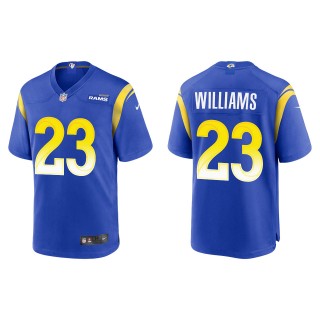 Men's Rams Kyren Williams Royal 2022 NFL Draft Game Jersey