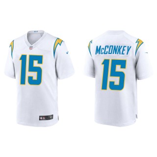 Chargers Ladd McConkey White Game Jersey