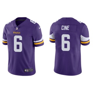 Men's Vikings Lewis Cine Purple 2022 NFL Draft Vapor Limited Jersey