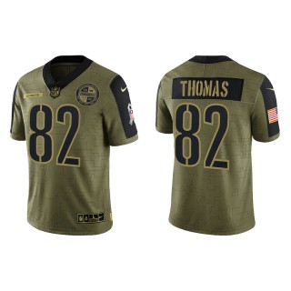 Logan Thomas Commanders Salute to Service Limited Men's Olive Jersey