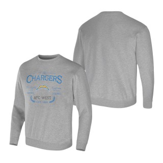 Men's Los Angeles Chargers NFL x Darius Rucker Collection by Fanatics Heather Gray Pullover Sweatshirt