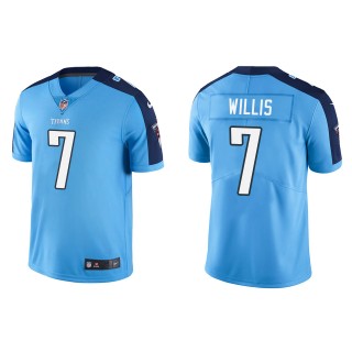 Men's Titans Malik Willis Light Blue 2022 NFL Draft Vapor Limited Jersey