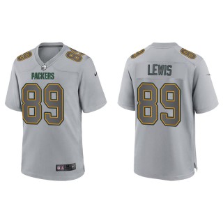Men's Marcedes Lewis Green Bay Packers Gray Atmosphere Fashion Game Jersey