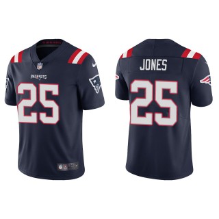 Men's New England Patriots Marcus Jones Navy Vapor Limited Jersey