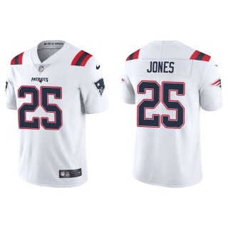Men's New England Patriots Marcus Jones White Vapor Limited Jersey