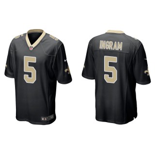 Men's New Orleans Saints Mark Ingram Black Game Jersey