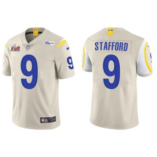 Super Bowl LVI Matthew Stafford Rams Bone Vapor Limited Jersey