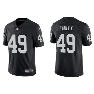 Men's Las Vegas Raiders Matthias Farley Black Vapor Limited Jersey