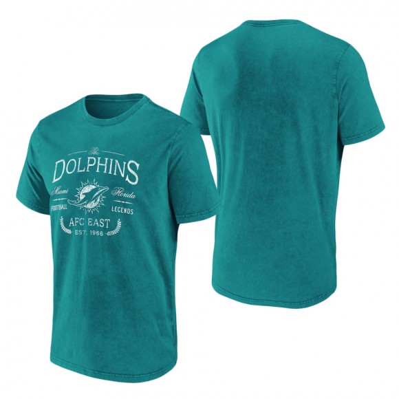Men's Miami Dolphins NFL x Darius Rucker Collection by Fanatics Aqua T-Shirt