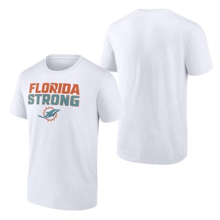 Men's Miami Dolphins White Florida Strong T-Shirt