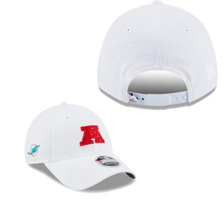 Men's Miami Dolphins White Pro Bowl 9FORTY Snapback Hat