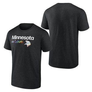 Men's Minnesota Vikings Fanatics Branded Black City Pride Team T-Shirt