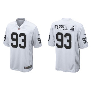 Men's Raiders Neil Farrell Jr. White Game Jersey