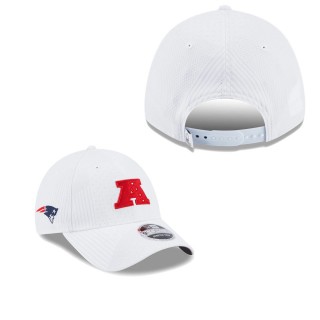 Men's New England Patriots White Pro Bowl 9FORTY Snapback Hat