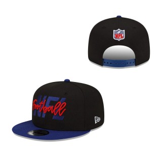 Men's Black Navy 2022 NFL Draft 9FIFTY Snapback Adjustable Hat.png