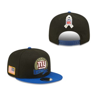 Men's New York Giants Black Navy 2022 Salute To Service 9FIFTY Snapback Hat