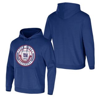 Men's New York Giants NFL x Darius Rucker Collection by Fanatics Royal Washed Pullover Hoodie