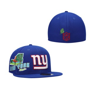 Men's New York Giants Royal Stateview 59FIFTY Fitted Hat
