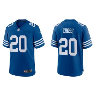 Men's Colts Nick Cross Royal 2022 NFL Draft Alternate Game Jersey