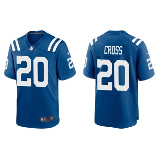 Men's Colts Nick Cross Royal 2022 NFL Draft Game Jersey