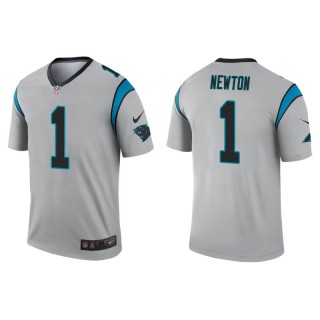 Cam Newton Jersey Panthers Silver Inverted Legend Men's