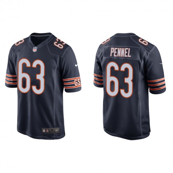 Men's Chicago Bears Pennel Navy Game Jersey