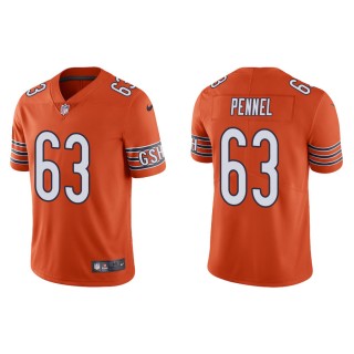 Men's Chicago Bears Pennel Orange Vapor Limited Jersey