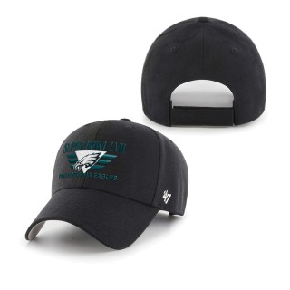 Men's Philadelphia Eagles '47 Black Super Bowl LVII MVP Adjustable Hat