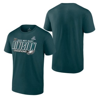 Men's Philadelphia Eagles Fanatics Branded Midnight Green 2022 NFC East Division Champions Divide & Conquer T-Shirt