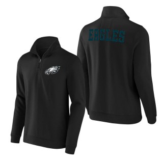 Men's Philadelphia Eagles NFL x Darius Rucker Collection by Fanatics Gray Tri-Blend Quarter-Zip Sweatshirt