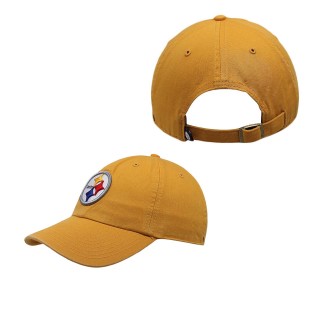 Mens Pittsburgh Steelers Brand Gold Cleanup Adjustable Hat