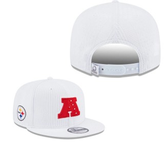 Men's Pittsburgh Steelers White Pro Bowl 9FIFTY Snapback Hat