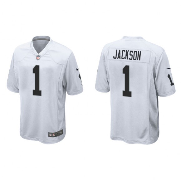 DeSean Jackson Jersey Raiders White Game Men's