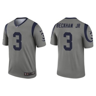 Odell Beckham Jr. Jersey Rams Gray Inverted Legend Men's