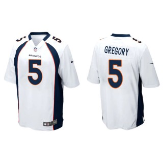 Men's Broncos Randy Gregory White Game Jersey